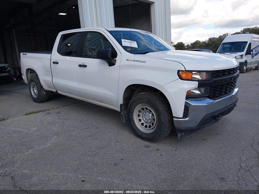 2021 CHEVROLET SILVERADO 1500 4WD  STANDARD BED WT | 3GCUYAEF3MG271827 | UPCARS