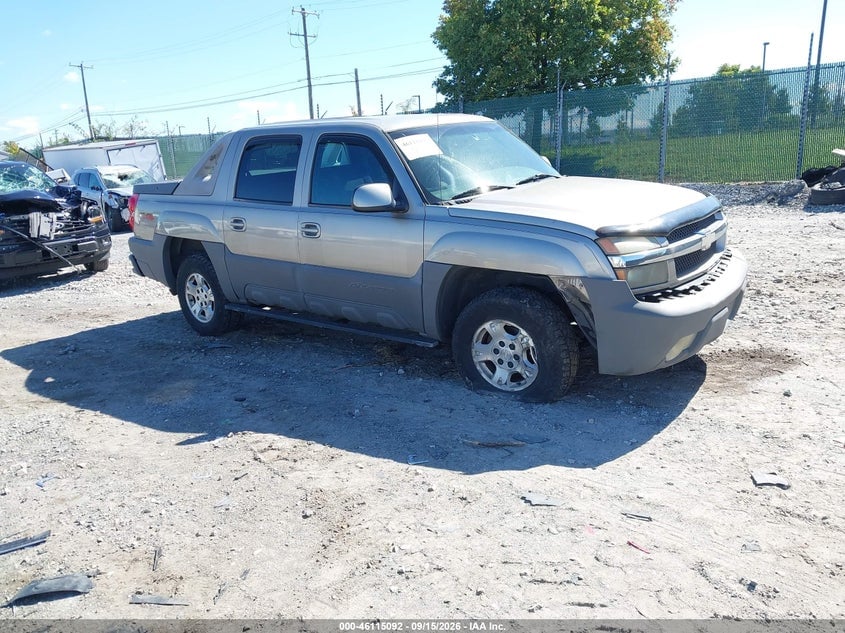 2002 CHEVROLET AVALANCHE 1500 | 3GNEK13T72G289055 | UPCARS