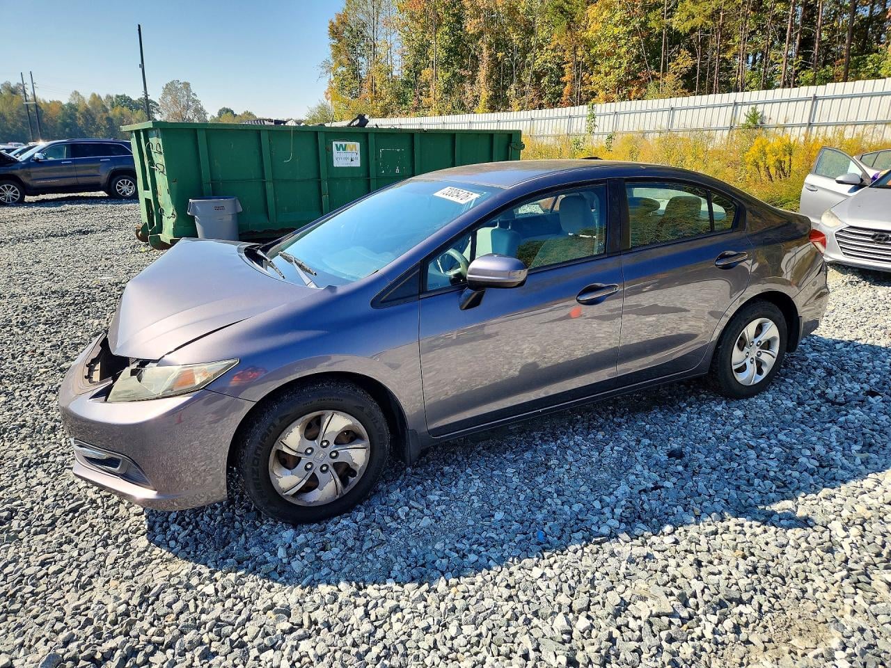 2014 HONDA CIVIC LX | 2HGFB2F59EH530684 | UPCARS