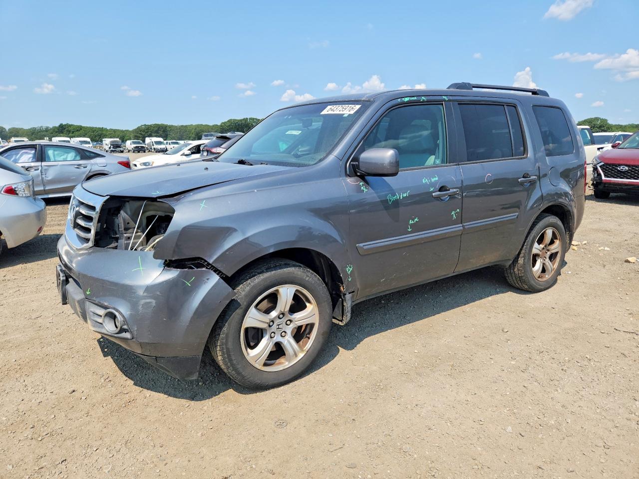 2012 HONDA PILOT EX | 5FNYF4H43CB050719 | UPCARS
