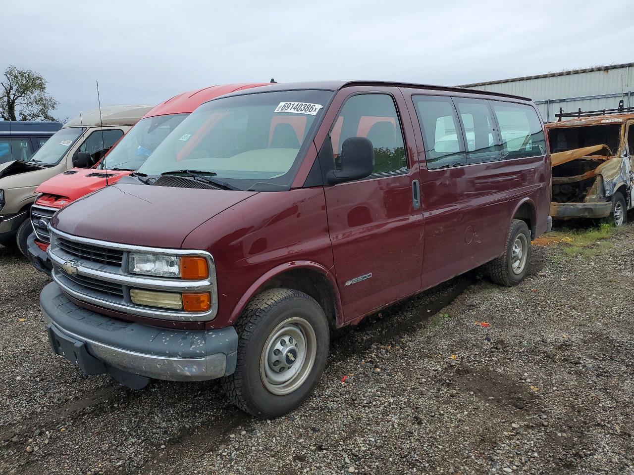 2002 CHEVROLET EXPRESS | 1GCGG25R021156355 | UPCARS