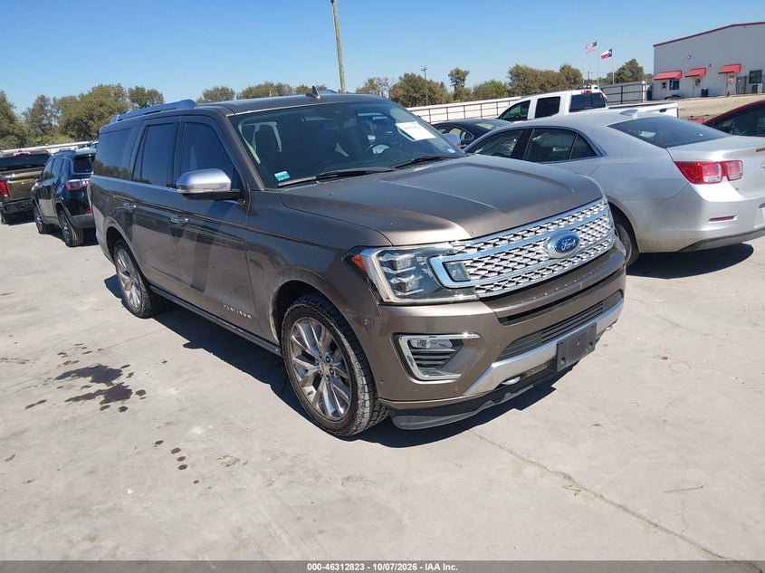 2018 FORD EXPEDITION MAX PLATINUM | 1FMJK1MT5JEA13576 | UPCARS