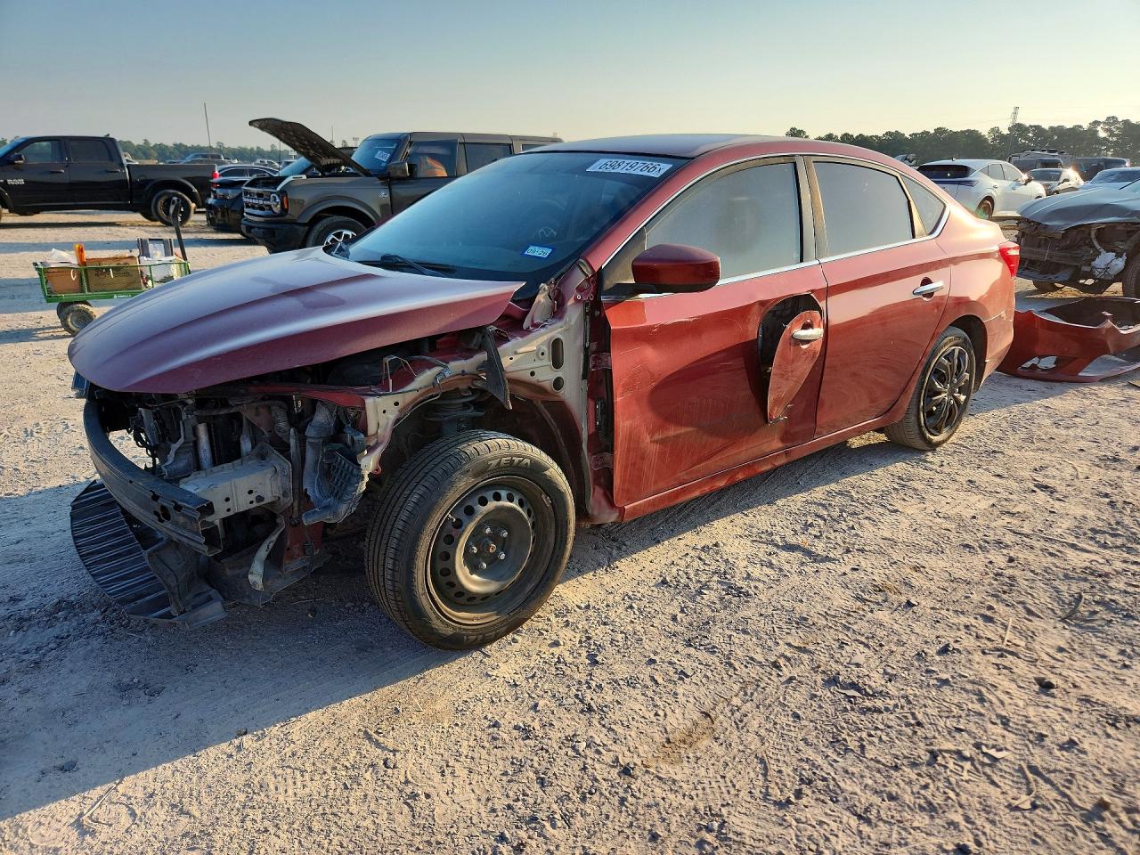 2016 NISSAN SENTRA SV | 3N1AB7AP3GL665042 | UPCARS