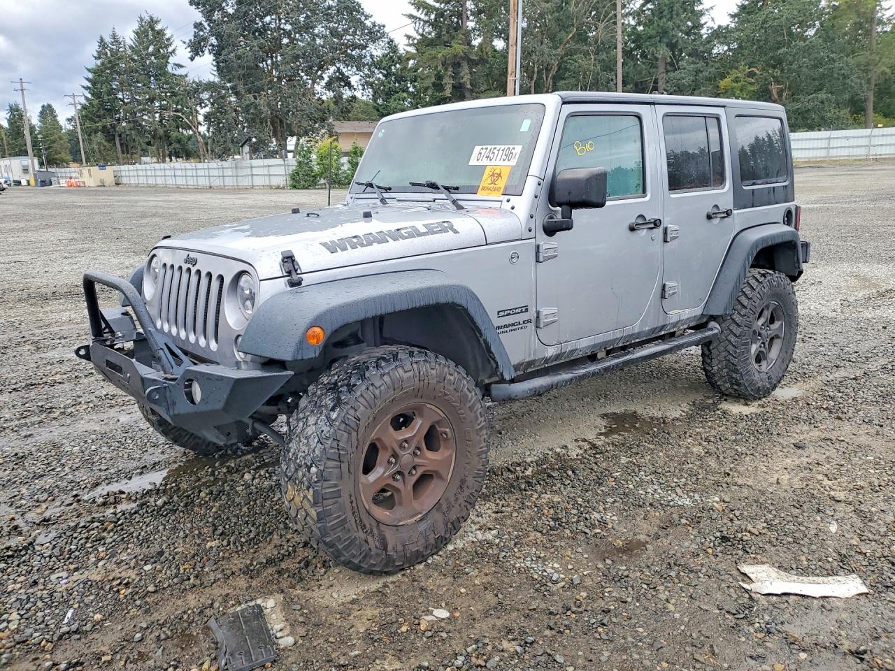 2014 JEEP WRANGLER SPORT | 1C4BJWDG0EL318741 | UPCARS