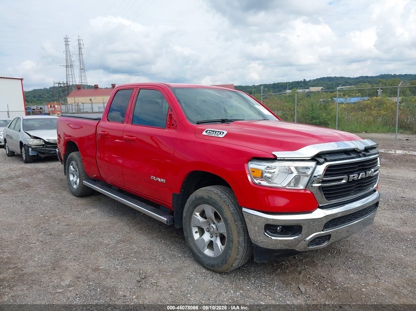 2021 RAM 1500 BIG HORN  4X4 6'4 BOX | 1C6SRFBT2MN784819 | UPCARS