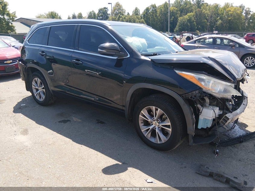 2015 TOYOTA HIGHLANDER XLE V6 | 5TDJKRFH6FS170854 | UPCARS