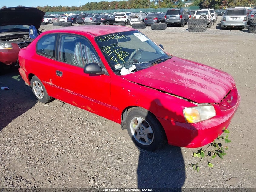 2002 HYUNDAI ACCENT GS | KMHCG35C22U225816 | UPCARS