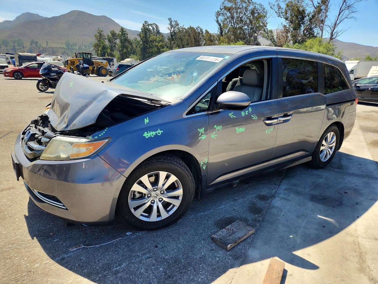 2014 HONDA ODYSSEY EXL | 5FNRL5H62EB059936 | UPCARS