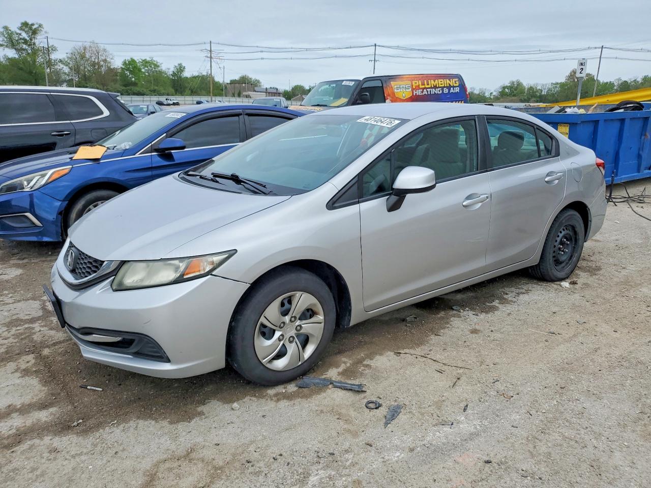 2013 HONDA CIVIC LX | 19XFB2F50DE253500 | UPCARS