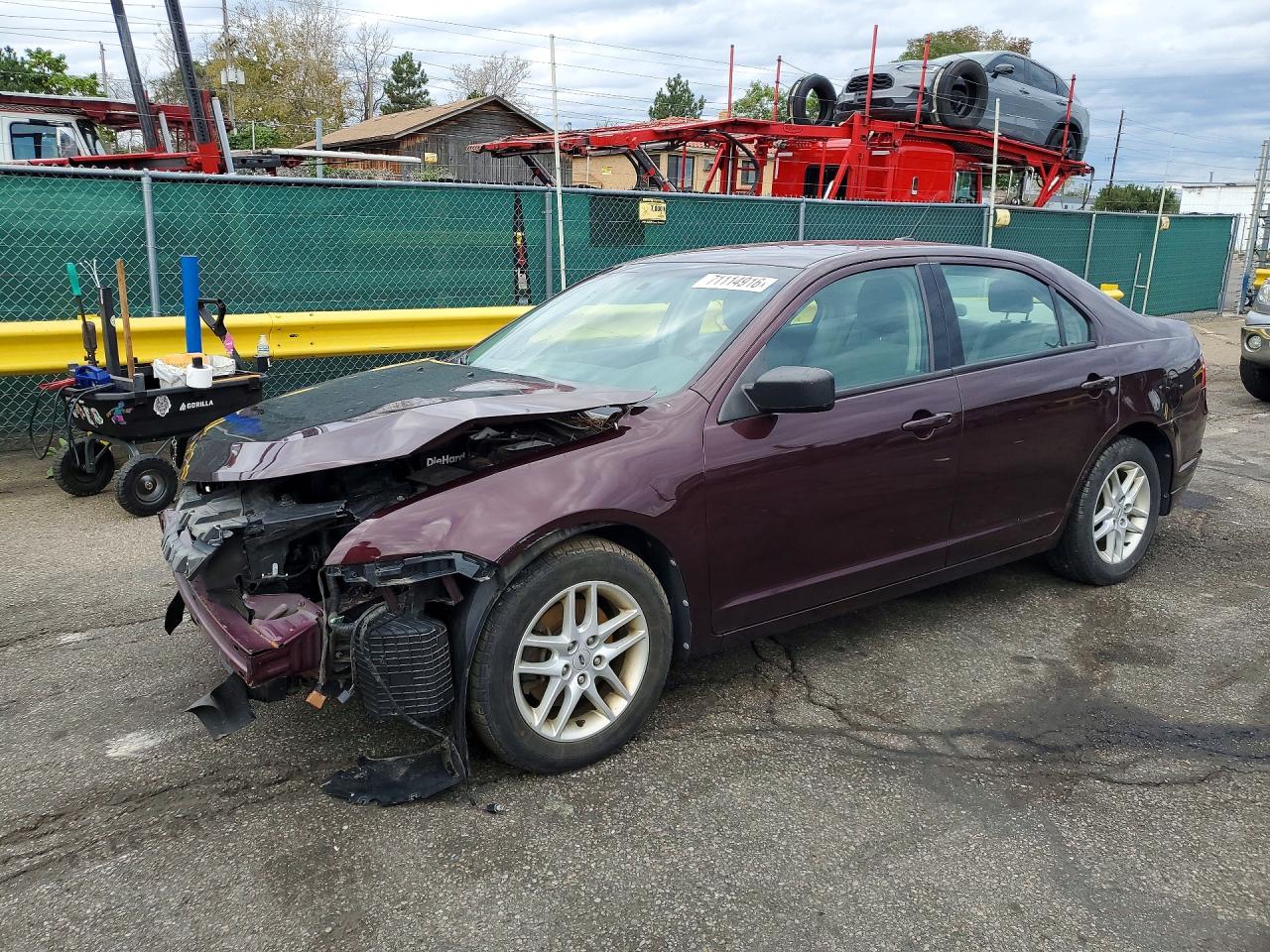 2012 FORD FUSION S | 3FAHP0GA1CR396284 | UPCARS