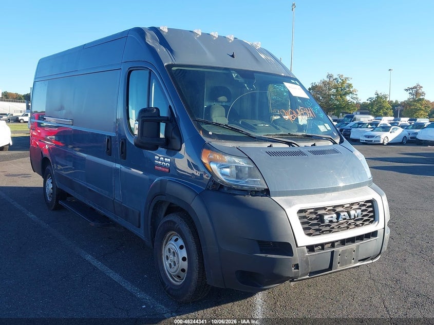 2019 RAM PROMASTER 3500 CARGO VAN HIGH ROOF 159 WB EXT | 3C6URVJG8KE558065 | UPCARS