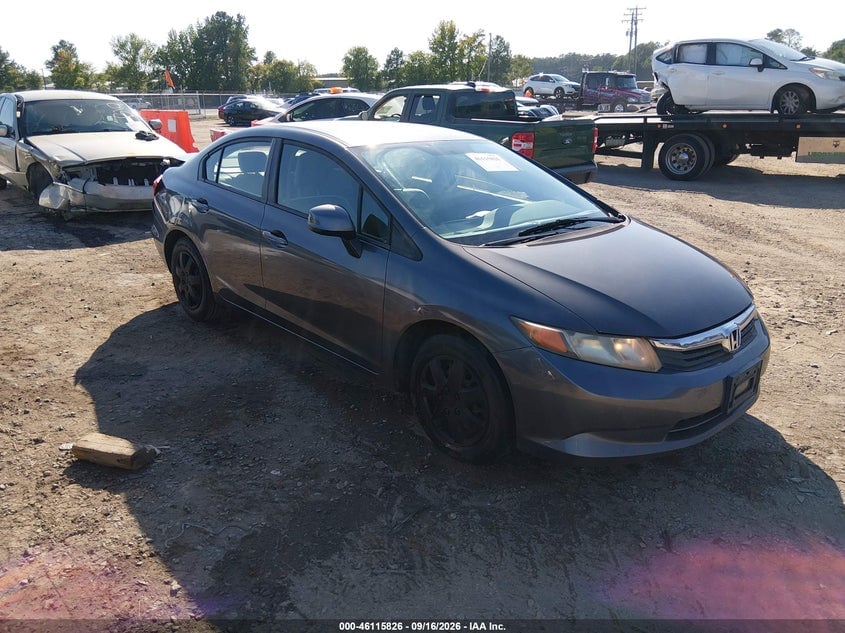 2012 HONDA CIVIC LX | 2HGFB2F57CH545987 | UPCARS