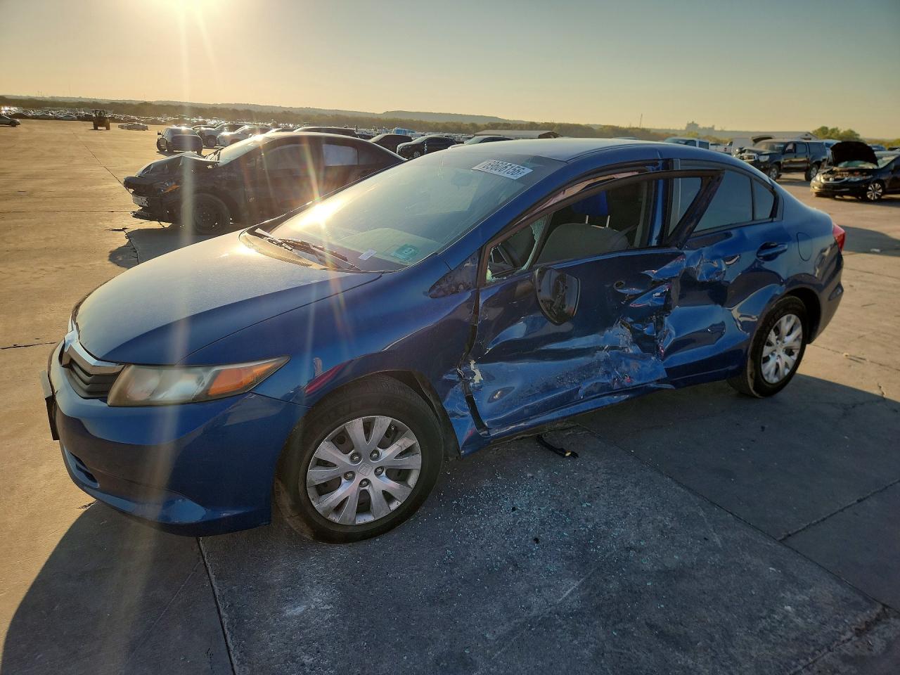 2012 HONDA CIVIC LX | 19XFB2F57CE322777 | UPCARS