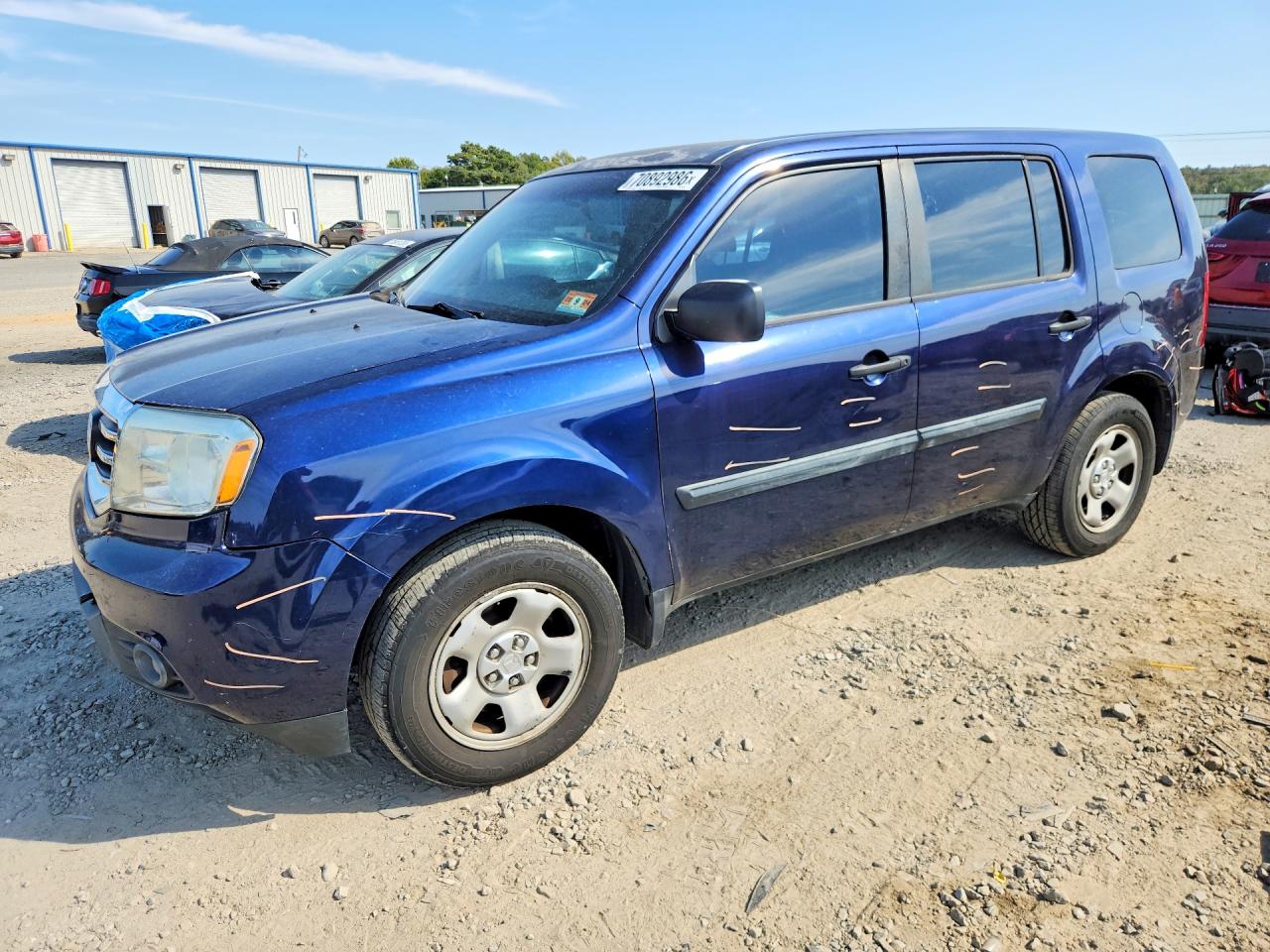 2013 HONDA PILOT LX | 5FNYF4H29DB081702 | UPCARS