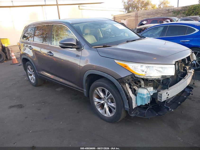 2014 TOYOTA HIGHLANDER XLE V6 | 5TDKKRFH1ES027121 | UPCARS