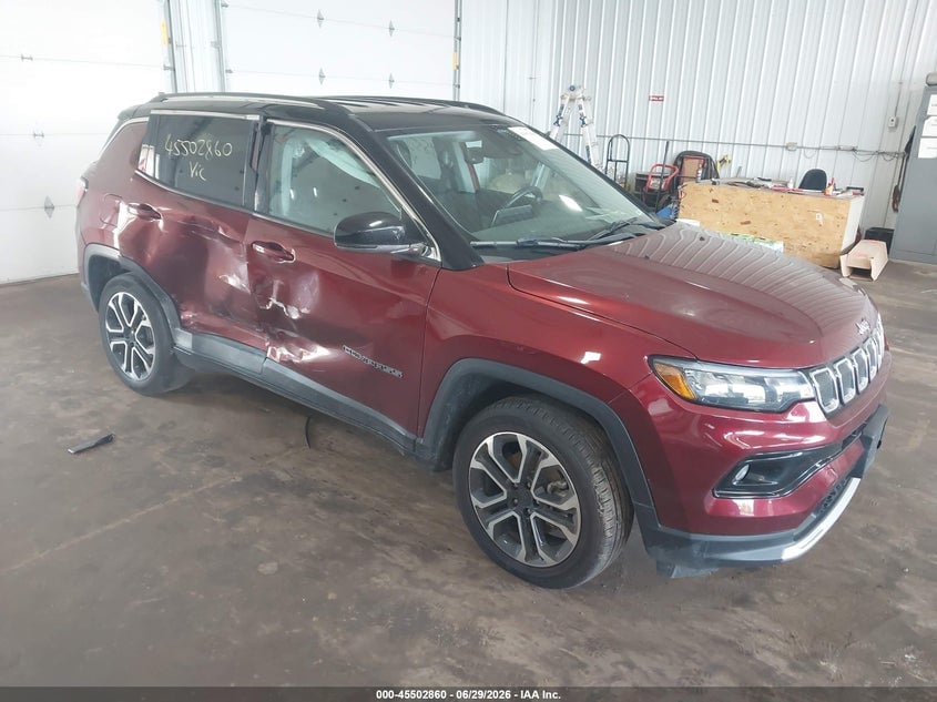 2022 JEEP COMPASS LIMITED 4X4 | 3C4NJDCB9NT186736 | UPCARS