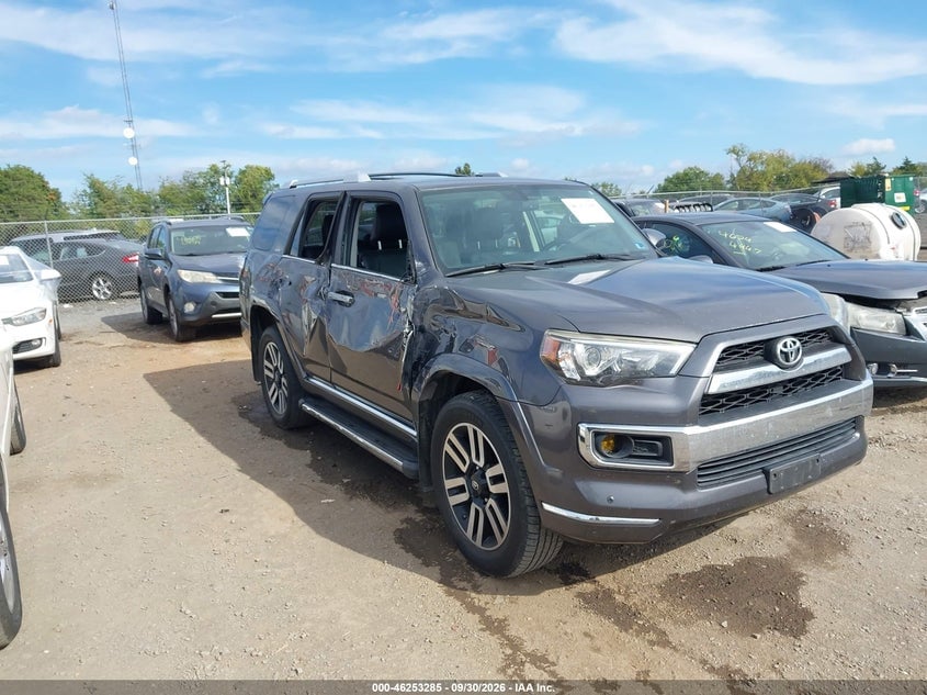 2016 TOYOTA 4RUNNER LIMITED | JTEBU5JR0G5343598 | UPCARS