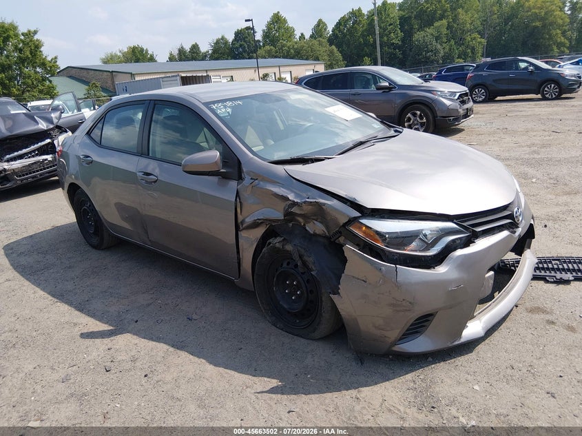 2016 TOYOTA COROLLA LE | 5YFBURHE2GP451254 | UPCARS