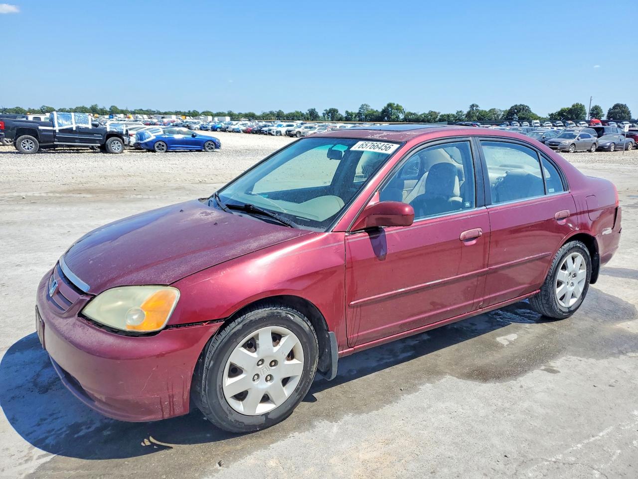 2002 HONDA CIVIC EX | 1HGES25772L025644 | UPCARS