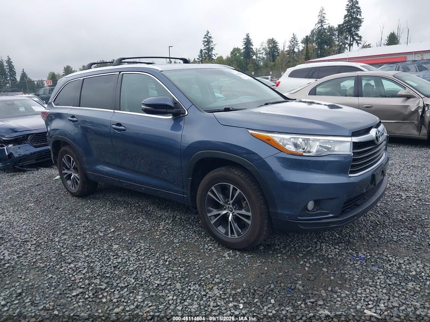 2016 TOYOTA HIGHLANDER XLE V6 | 5TDJKRFH6GS271734 | UPCARS