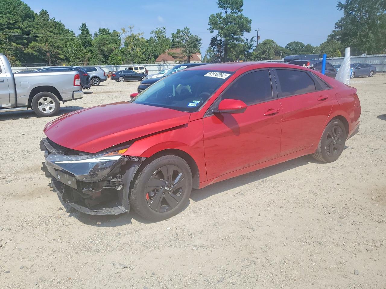 2022 HYUNDAI ELANTRA BLUE | KMHLM4AJ5NU017551 | UPCARS