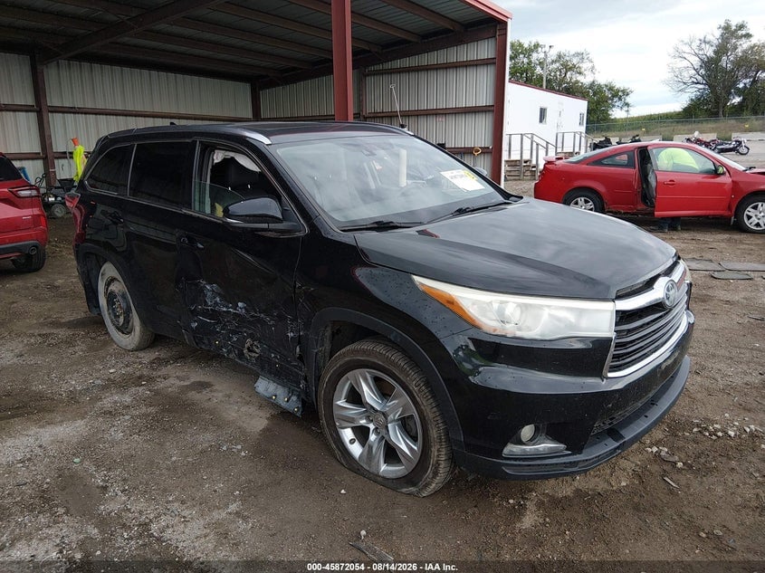 2015 TOYOTA HIGHLANDER LIMITED V6 | 5TDDKRFH2FS184988 | UPCARS