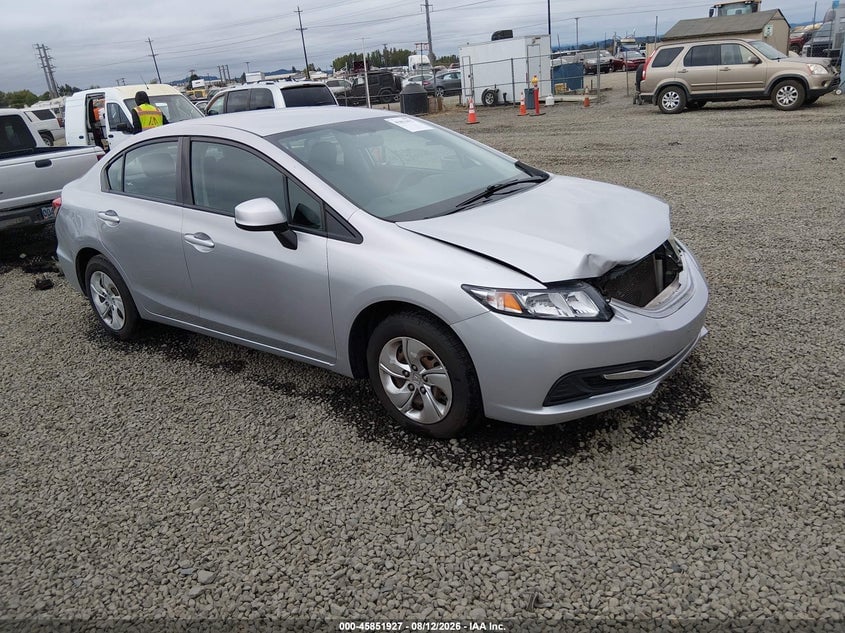 2013 HONDA CIVIC LX | 19XFB2F54DE243505 | UPCARS