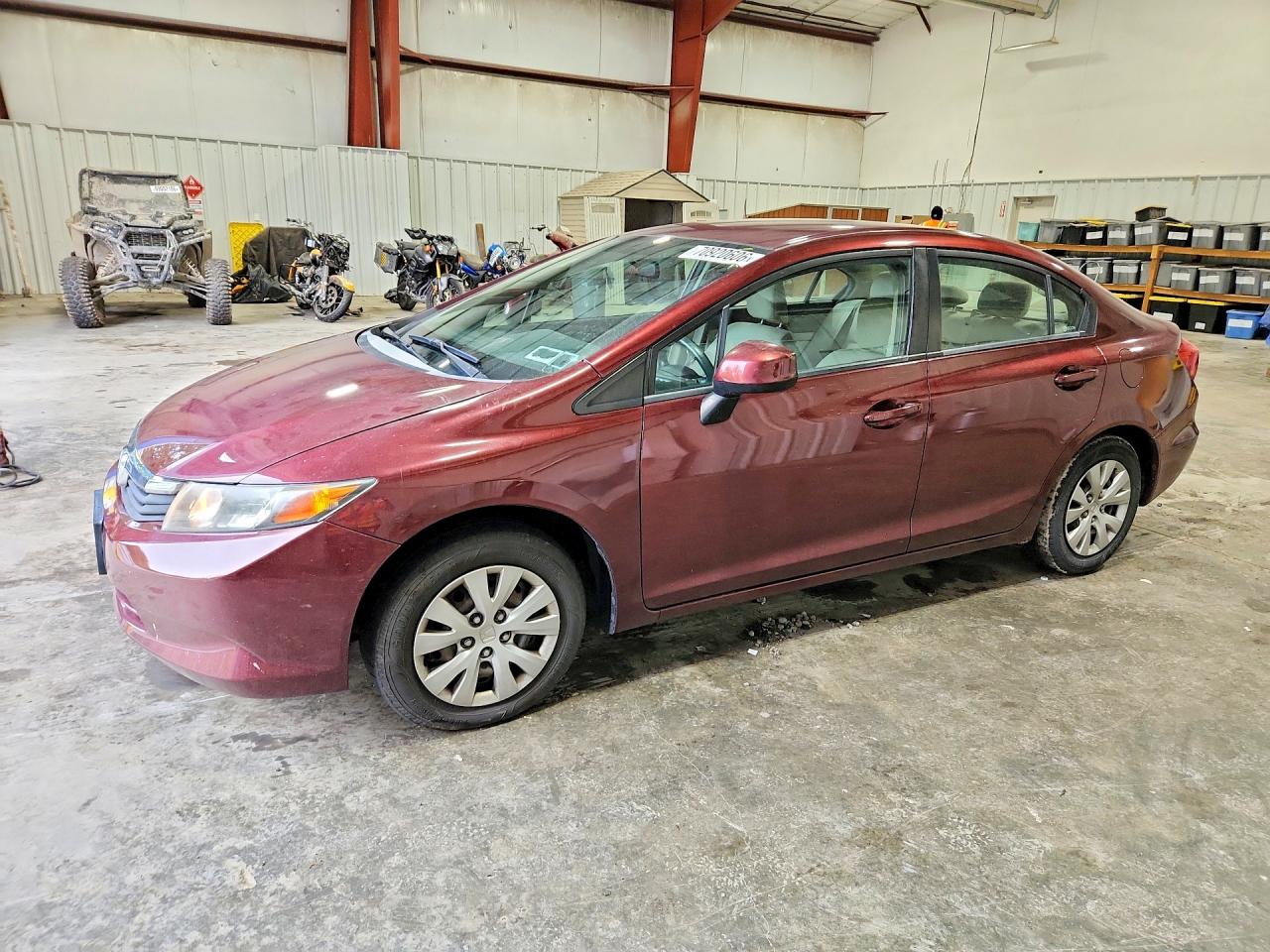 2012 HONDA CIVIC LX | 2HGFB2F57CH554785 | UPCARS