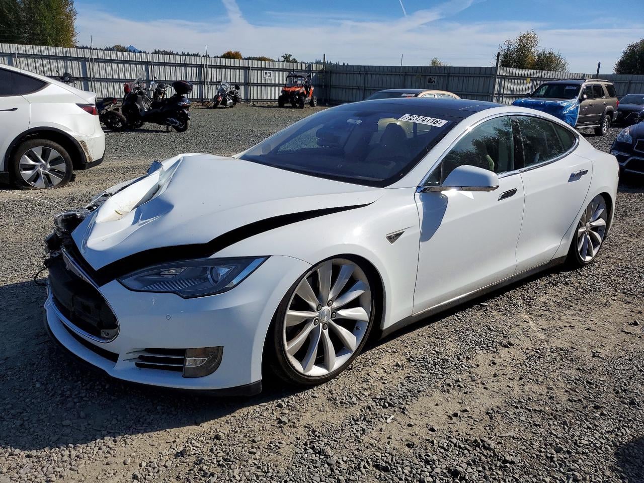 2014 TESLA MODEL S | 5YJSA1H12EFP47522 | UPCARS