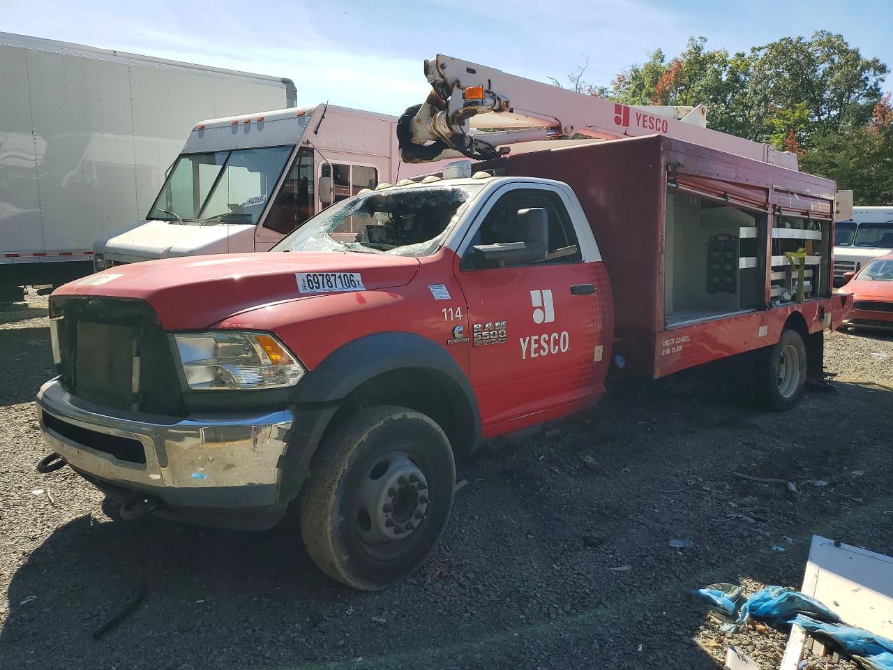 2016 RAM 5500 CABLE PLACER BUCKET TRUCK | 3C7WRMDLXGG282233 | UPCARS
