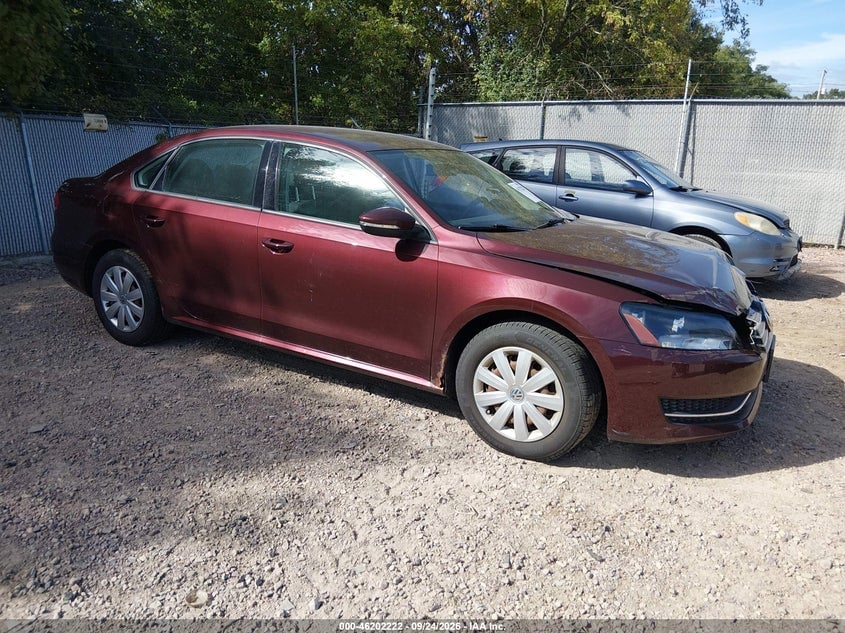 2012 VOLKSWAGEN PASSAT 2.5L S | 1VWAP7A3XCC042998 | UPCARS