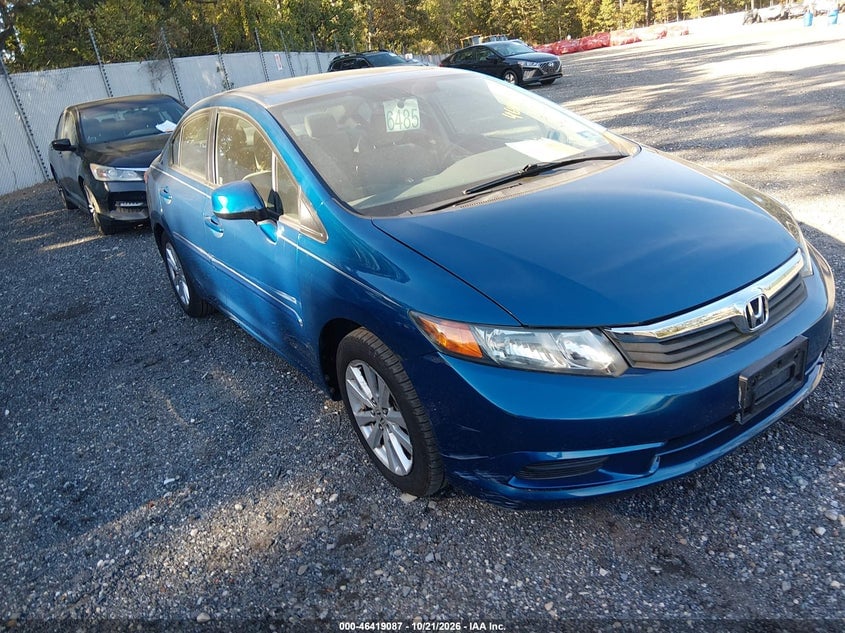 2012 HONDA CIVIC EX | 2HGFB2F85CH542807 | UPCARS