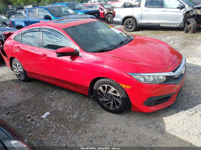 2018 HONDA CIVIC EX | 2HGFC2F70JH592130 | UPCARS