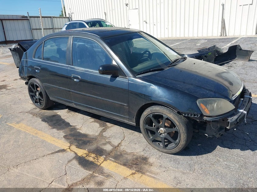2002 HONDA CIVIC EX | 2HGES26702H543283 | UPCARS