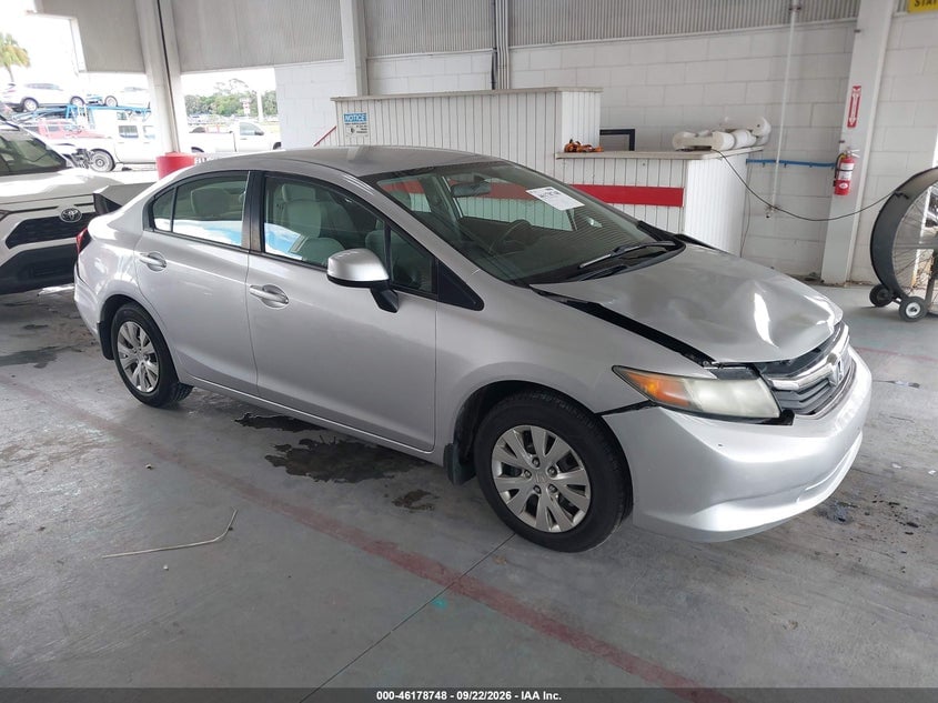 2012 HONDA CIVIC LX | 19XFB2F51CE017047 | UPCARS