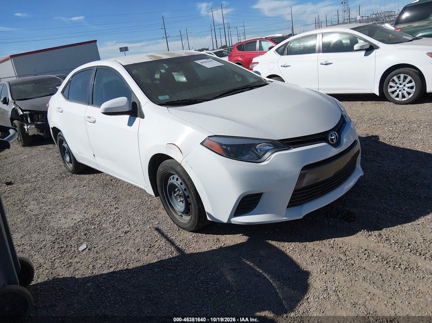 2016 TOYOTA COROLLA LE | 5YFBURHE3GP526303 | UPCARS