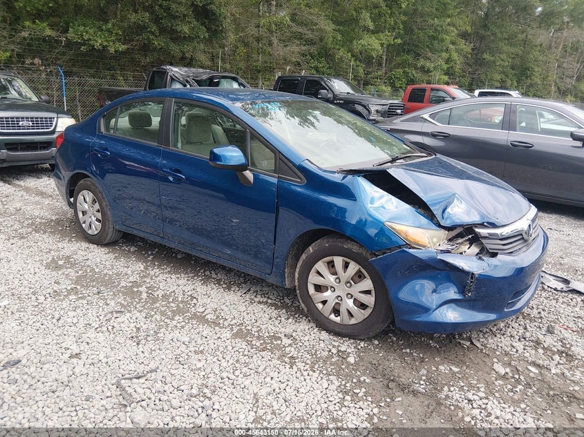 2012 HONDA CIVIC LX | 19XFB2F5XCE028838 | UPCARS