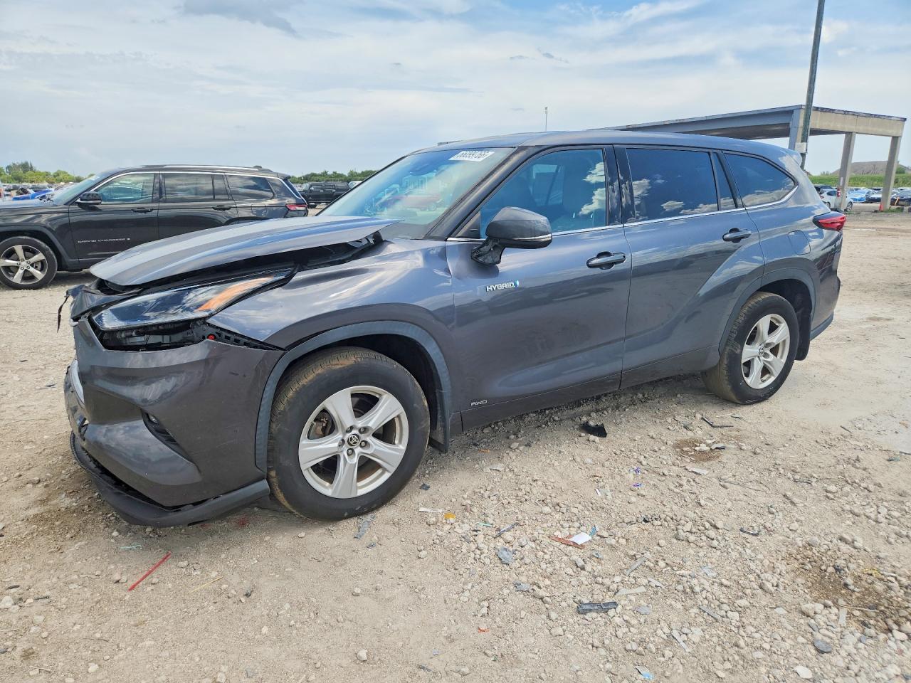 2021 TOYOTA HIGHLANDER HYBRID LE | 5TDBBRCH0MS021751 | UPCARS