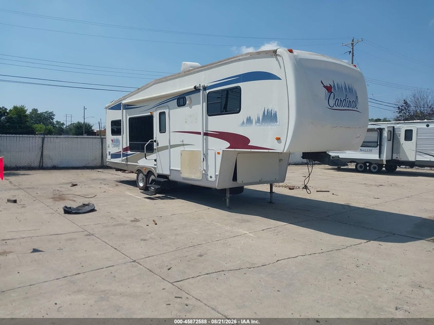 2006 FOREST RIVER CARDINAL 5TH WHL TRAVEL TRAILER | 4X41CAE296G088381 | UPCARS