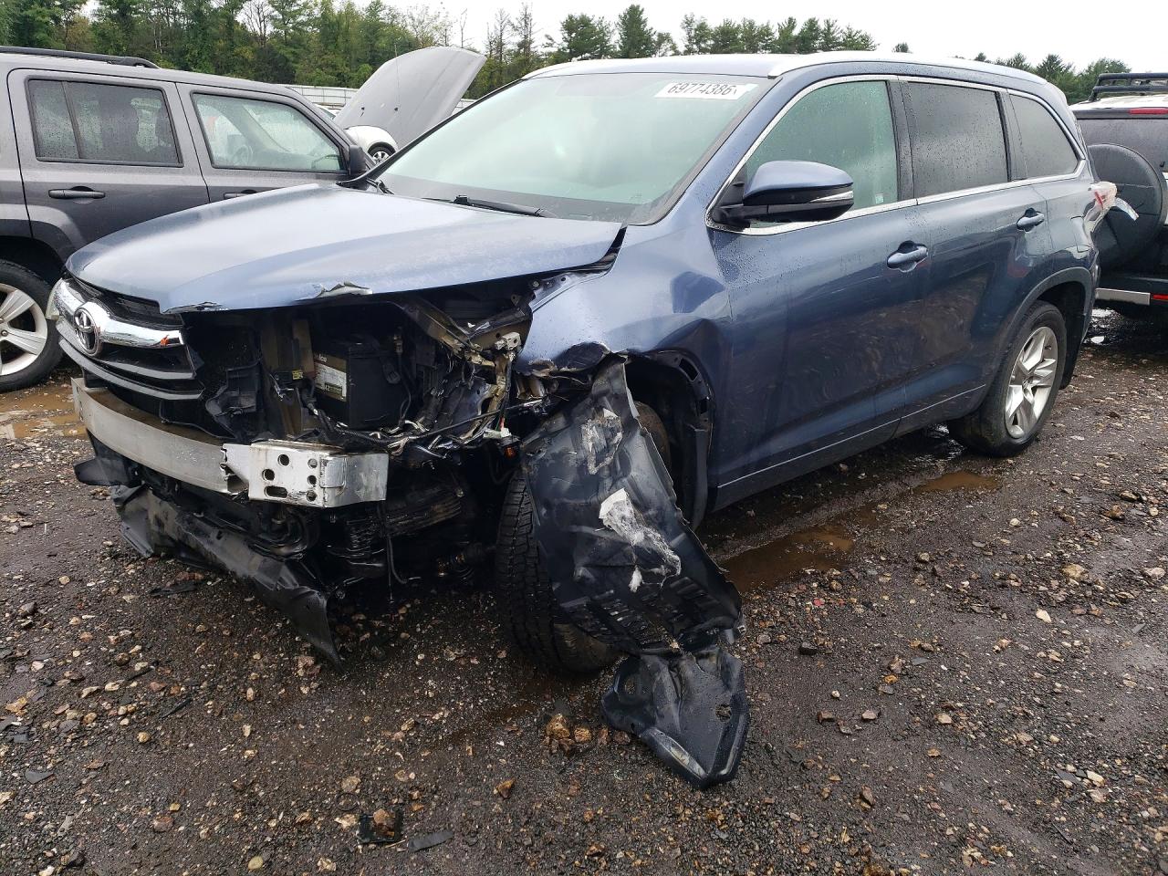 2016 TOYOTA HIGHLANDER LIMITED | 5TDDKRFH6GS315535 | UPCARS