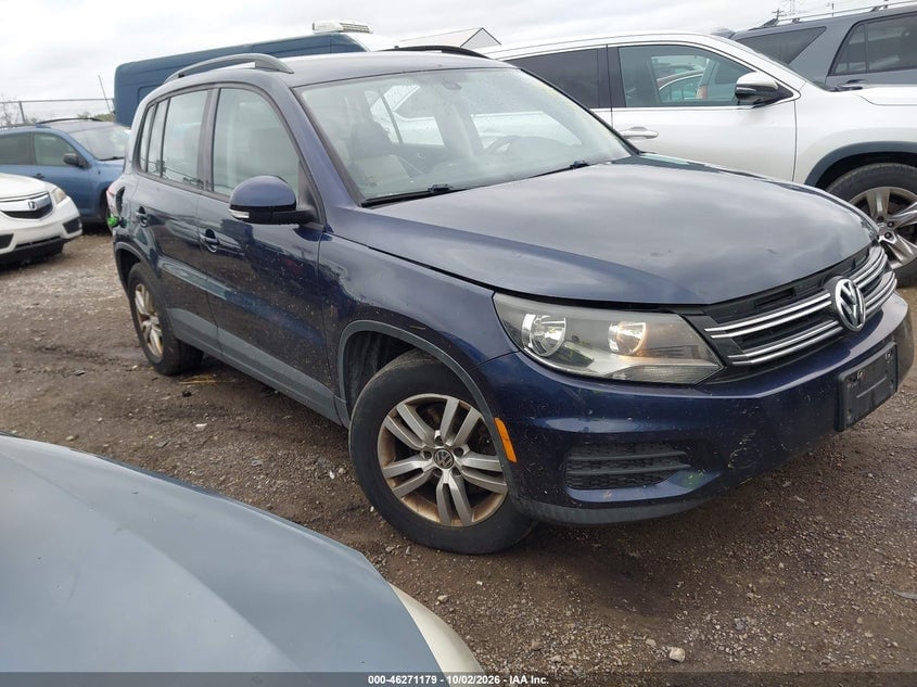 2016 VOLKSWAGEN TIGUAN S | WVGBV7AXXGW590497 | UPCARS