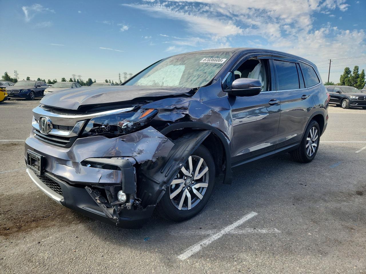 2020 HONDA PILOT EX | 5FNYF5H37LB026646 | UPCARS