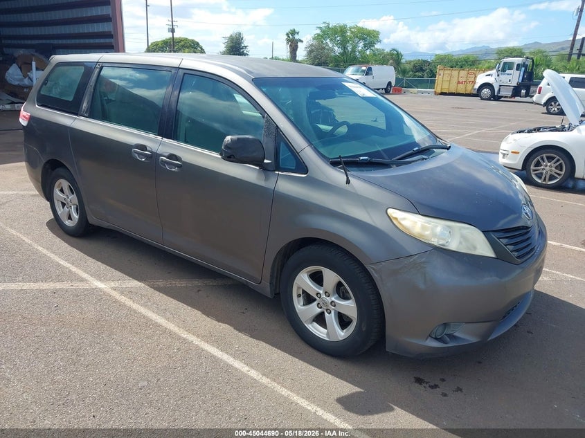 2012 TOYOTA SIENNA BASE V6 7 PASSENGER | 5TDZK3DC8CS180854 | UPCARS