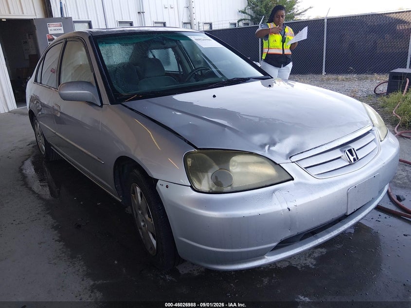 2001 HONDA CIVIC EX | 1HGES25701L059567 | UPCARS