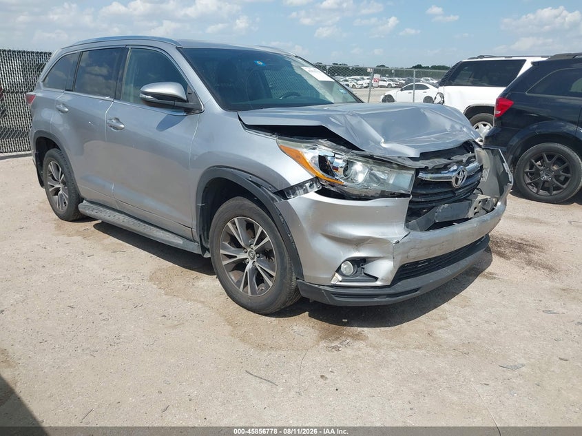 2016 TOYOTA HIGHLANDER XLE V6 | 5TDKKRFHXGS507340 | UPCARS