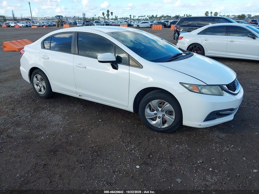 2014 HONDA CIVIC LX | 19XFB2F5XEE257765 | UPCARS