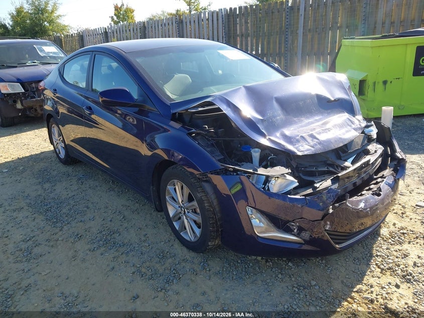 2014 HYUNDAI ELANTRA SE | 5NPDH4AE8EH499166 | UPCARS