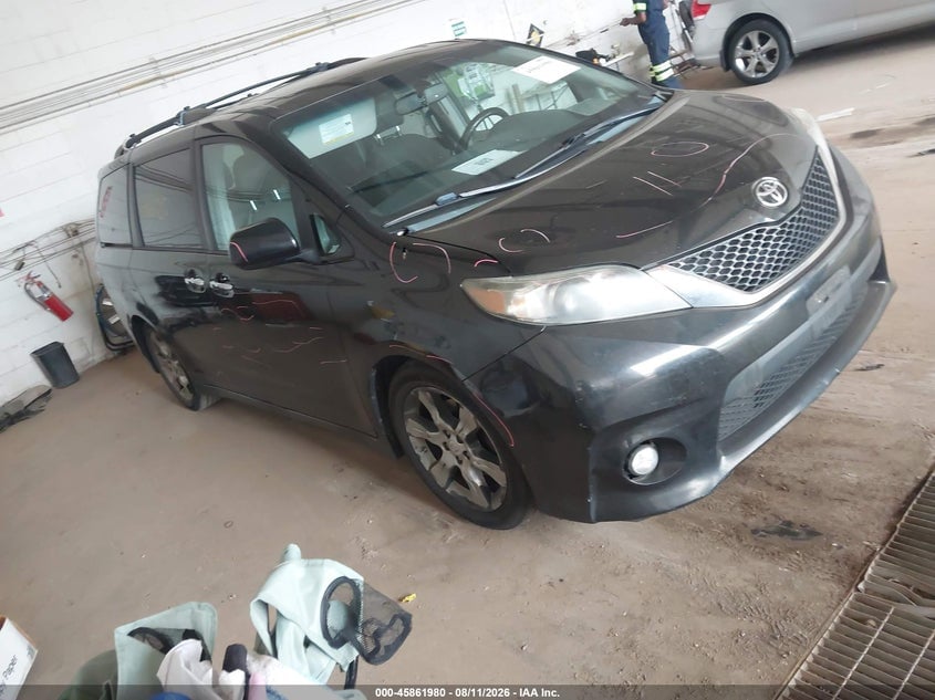 2013 TOYOTA SIENNA SE 8 PASSENGER | 5TDXK3DC4DS305700 | UPCARS
