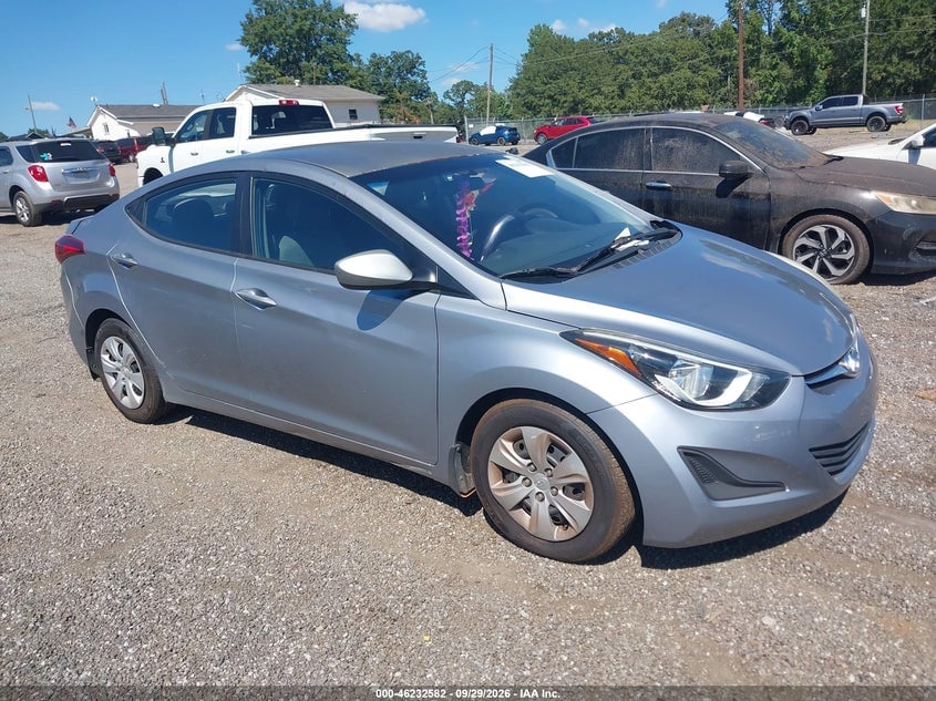 2016 HYUNDAI ELANTRA SE | 5NPDH4AE9GH765961 | UPCARS
