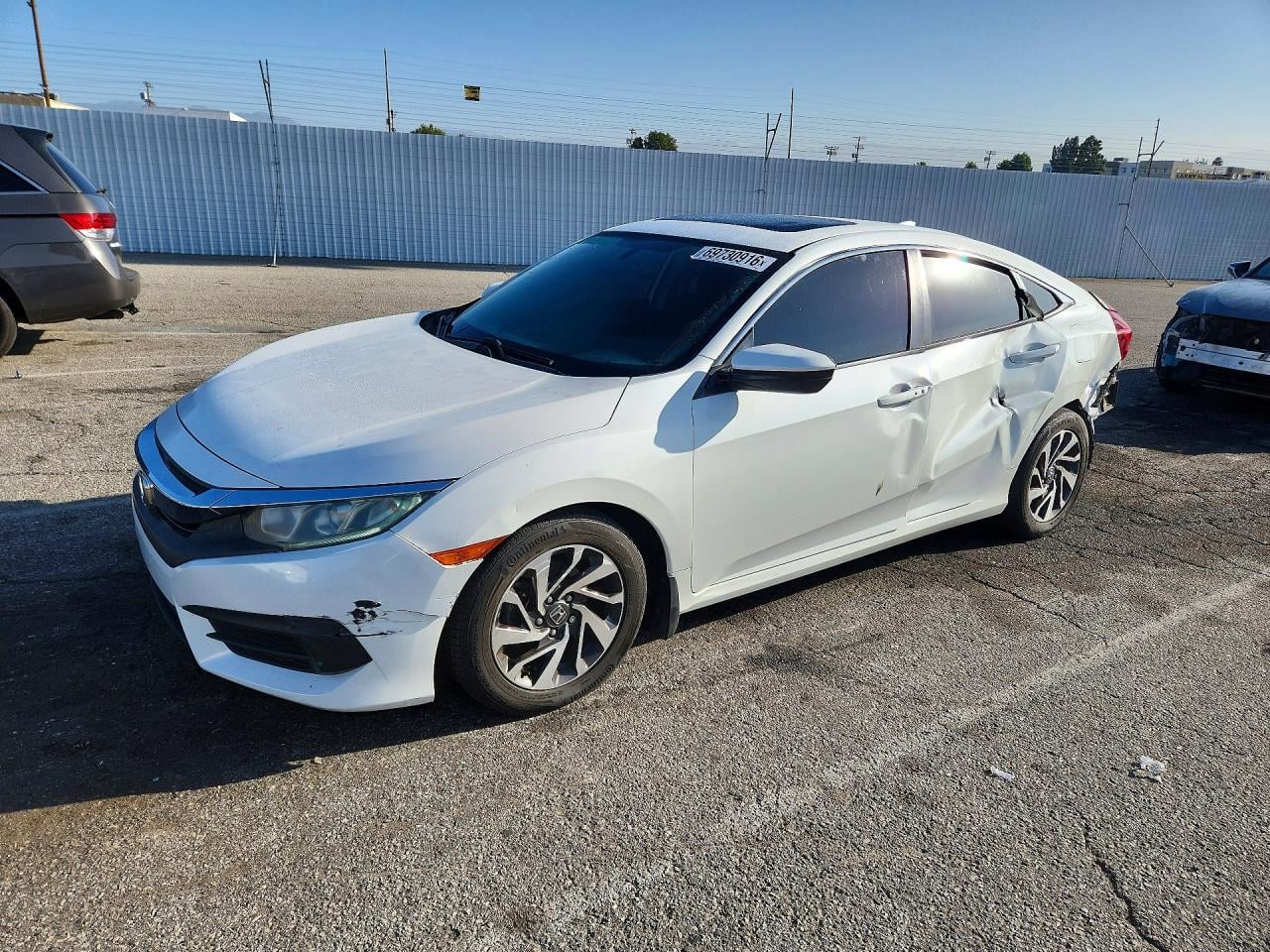 2018 HONDA CIVIC EX | 2HGFC2F72JH529577 | UPCARS